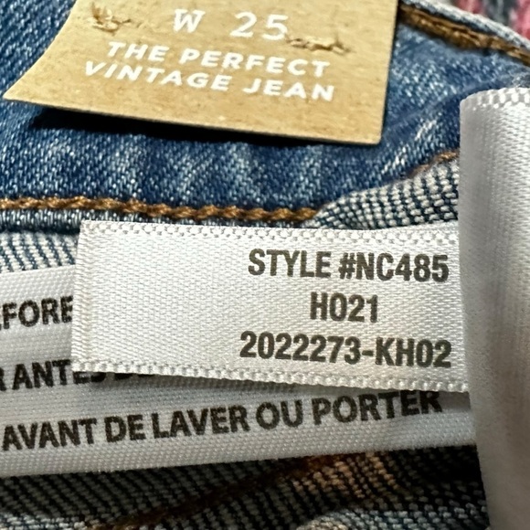 Madewell The Perfect Vintage Jean Denman Wash 25 NWT 90s Mom Jeans High Rise - Picture 11 of 16